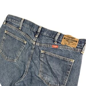 Wrangler Relaxed Fit Straight Leg Jeans Blue Denim‎ Mens 37x30 Workwear
